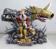 Estatua Digital monster Dark Masters Piemon Mugendramon Metal Seadramon