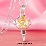 Cadena y Dije Sakura Card Captor Gold Star Key