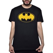 PLAYERA LOGO BATMAN AMARILLO