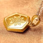 Colgante Digimon Adventure Escudo Wagreymon (Dorado)