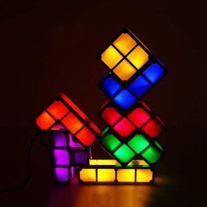 Lámpara LED DIY Tetris